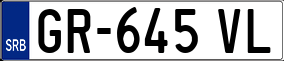Trailer License Plate